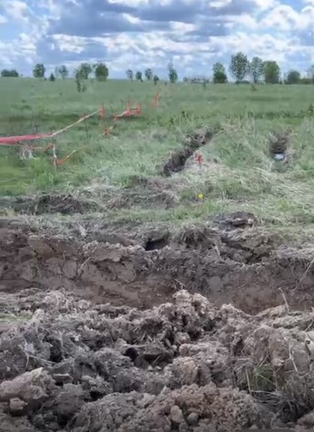 Работы между участками 96 и 97