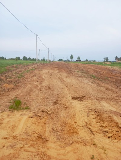 Первый этап работ на улице Солнечная