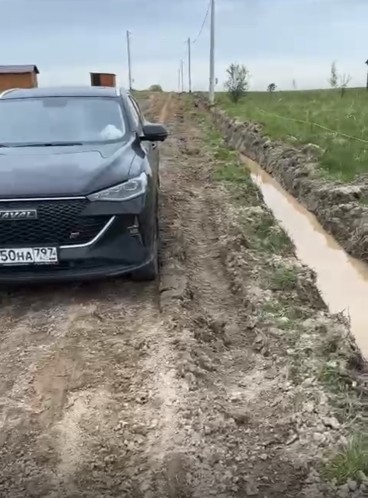 Первый этап работ на улице Вишнёвой